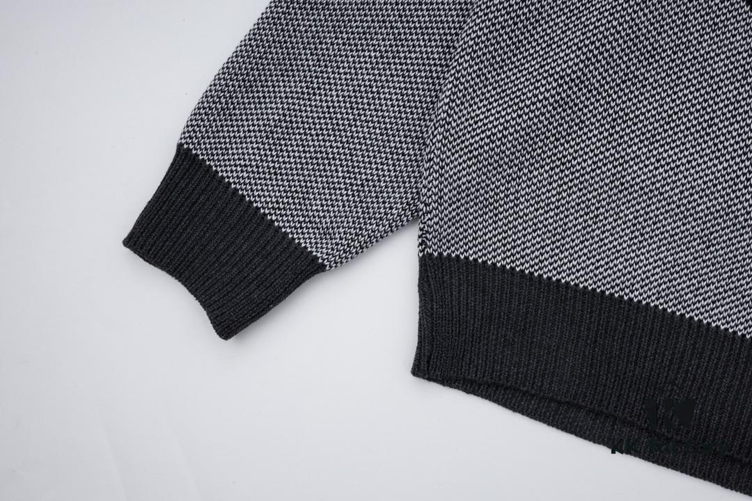 6931a0ceccd8ab3d7af94afe New LOEWE 22SS Exquisite Heather Gray Jacquard Crew Neck Sweater Y002