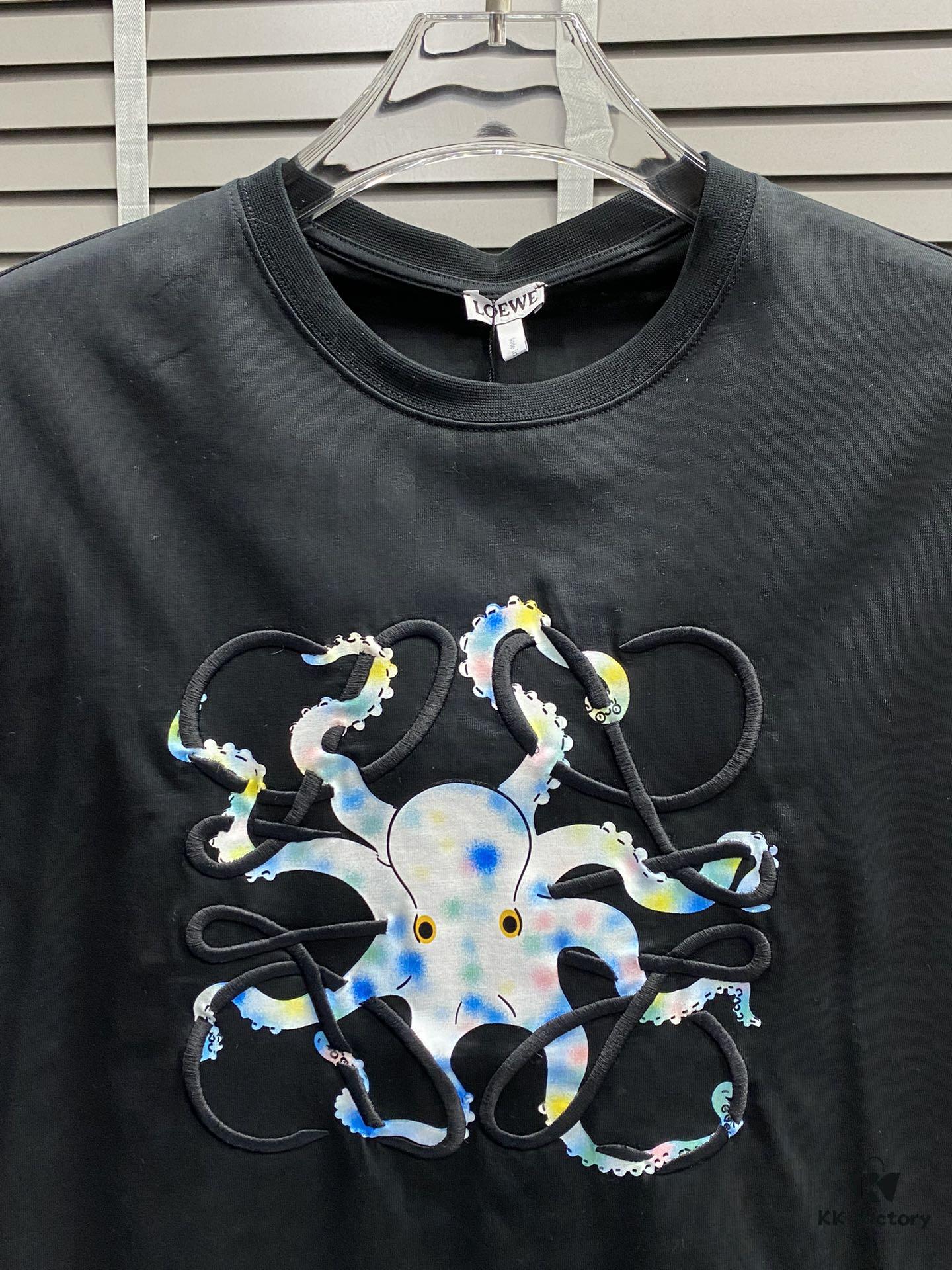 6931a0ceccd8ab3d7af94b0c Loewe Men's Casual Short-Sleeve T-Shirt, Exclusive New Arrival, High-End Custom Version, Premium Imported Fabric, Soft and Comfortable
