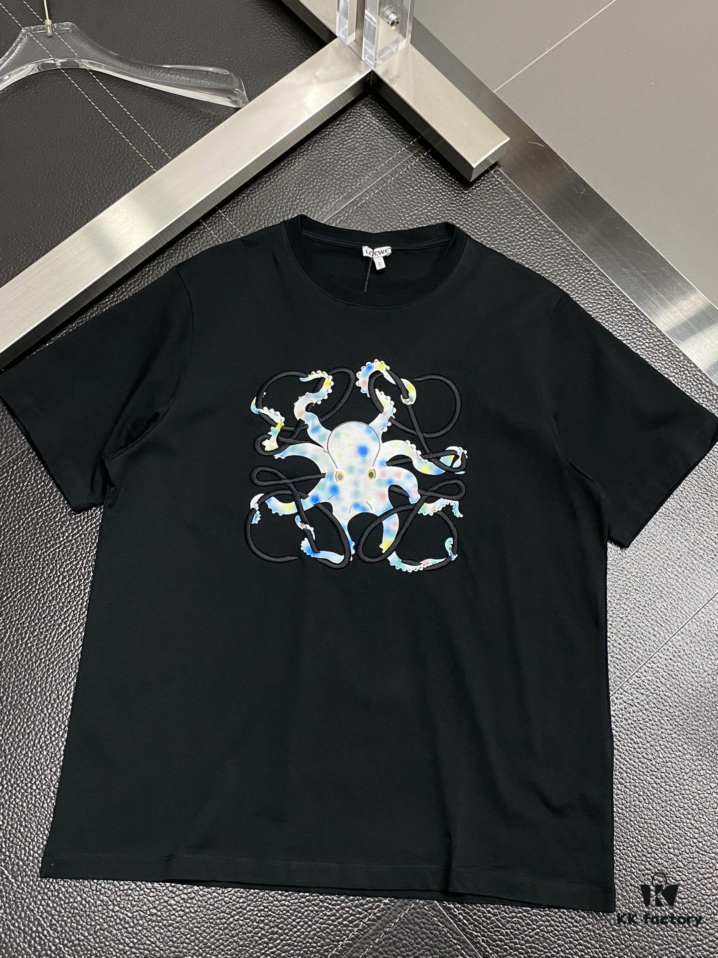 6931a0ceccd8ab3d7af94b0e Loewe Men's Casual Short-Sleeve T-Shirt, Exclusive New Arrival, High-End Custom Version, Premium Imported Fabric, Soft and Comfortable