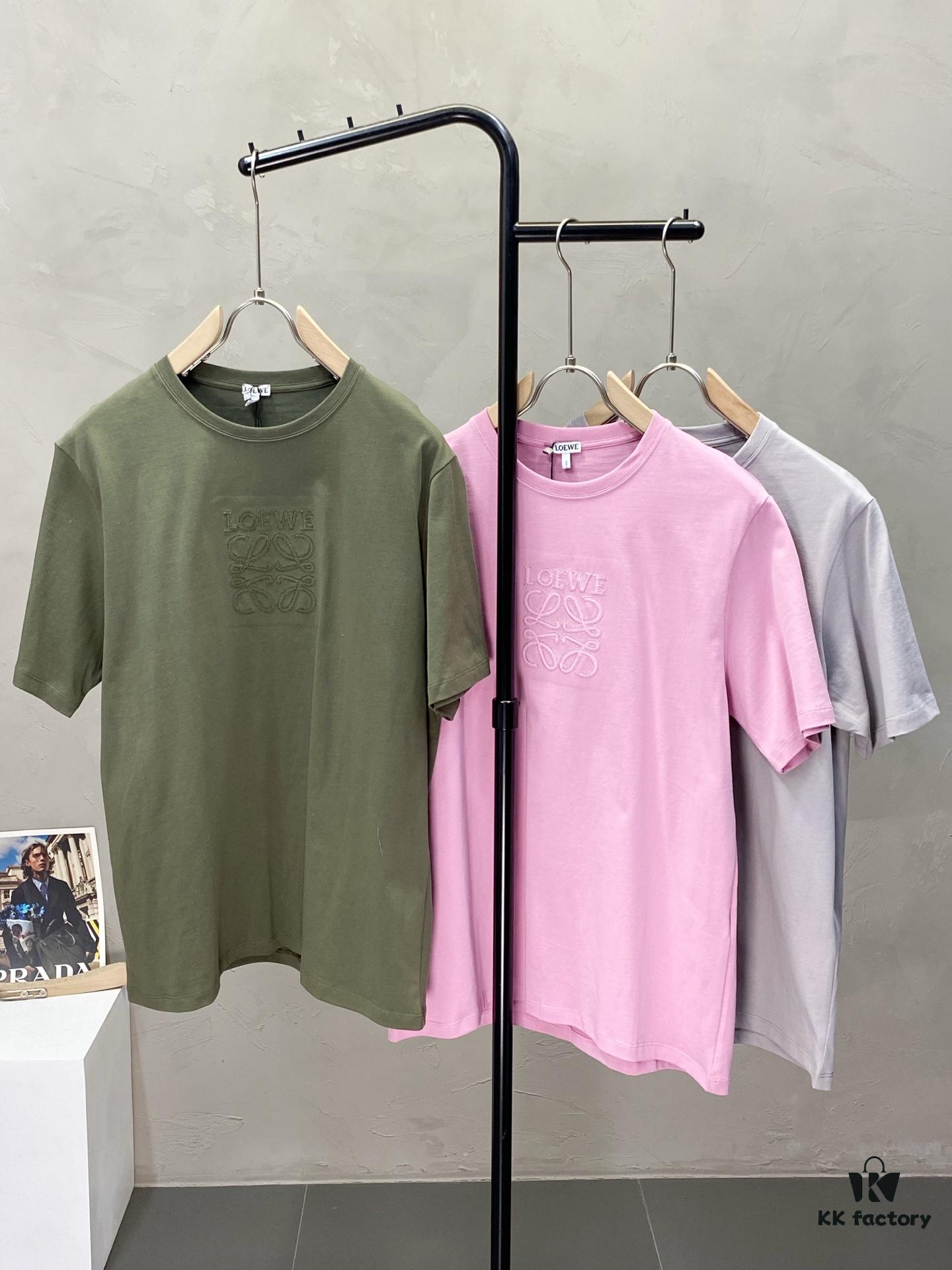 6931a0cfccd8ab3d7af94b1c Loewe Men's Spring Summer Short Sleeve Casual T-Shirt - Premium Custom Version, Fashionable and Versatile Bestseller, Imported Fabric, Ultra Soft and Smooth Touch, Skin-Friendly and Comfortable Wear