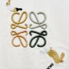6931a0d0ccd8ab3d7af94b2a High-Quality Loewe 25SS Spring/Summer Collection Loewe x Suna Fujita Collaboration Embroidered Round-Neck Short-Sleeve T-Shirt with Contrast Logo and Cartoon Rabbit Design