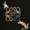 6931a0d1ccd8ab3d7af94b44 High-Quality Loewe 25SS Spring/Summer Collection Loewe x Suna Fujita Collaboration Heavy Embroidered Round-Neck Short-Sleeve T-Shirt with Contrast Logo and Cartoon Rabbit Design