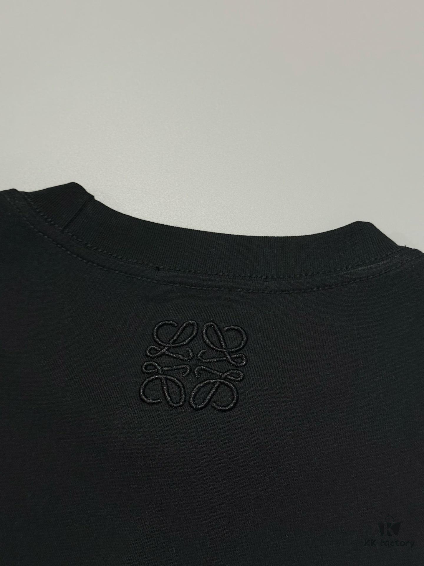 6931a0d1ccd8ab3d7af94b47 High-Quality Loewe 25SS Spring/Summer Collection Loewe x Suna Fujita Collaboration Heavy Embroidered Round-Neck Short-Sleeve T-Shirt with Contrast Logo and Cartoon Rabbit Design