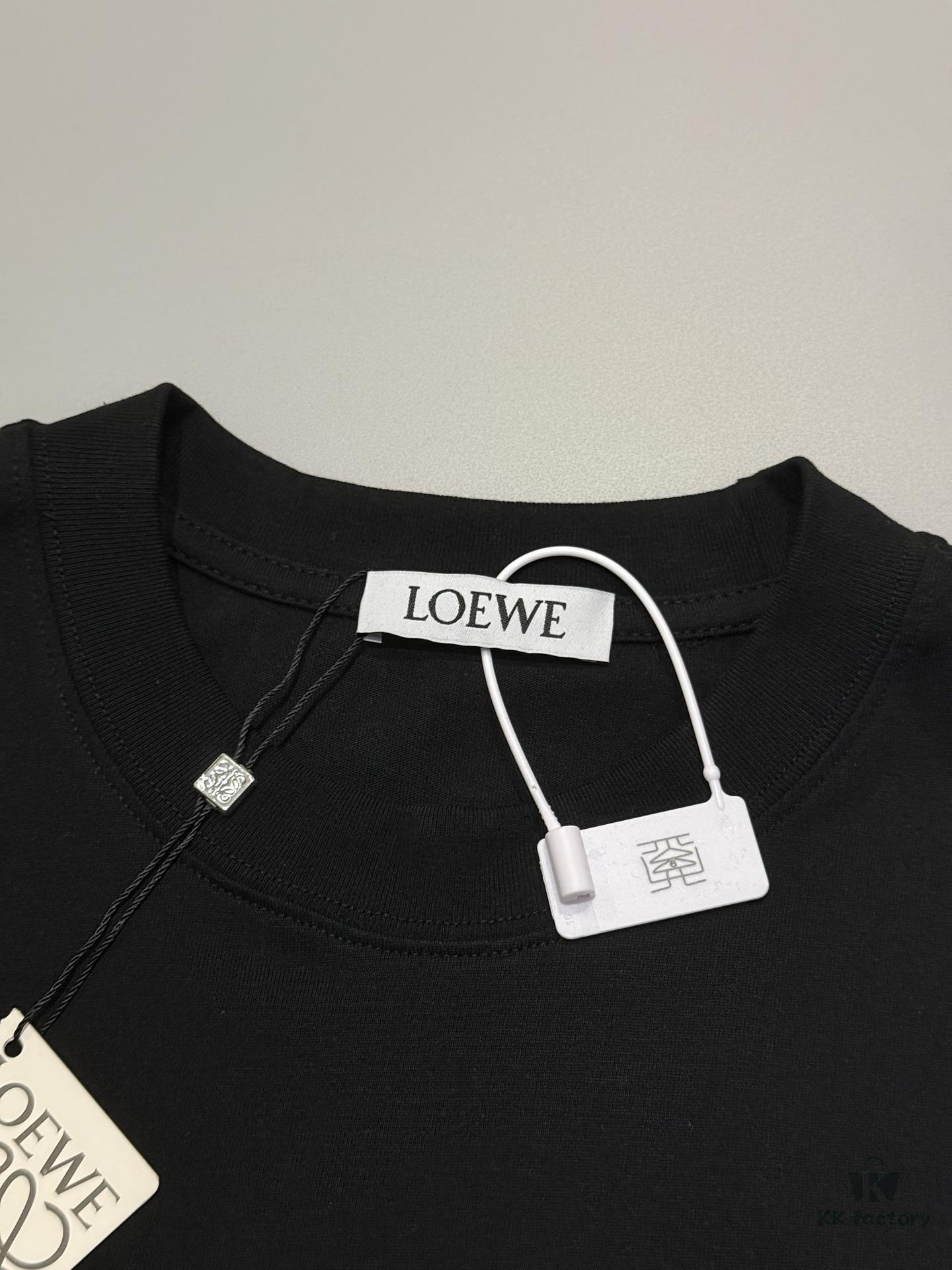 6931a0d3ccd8ab3d7af94b68 High-Quality Loewe 25SS Spring/Summer New Embroidered Logo Crew Neck Short Sleeve T-Shirt, Original Fabric, Celebrity-Inspired Design with Front and Back Spray-Painted 3D Embroidery, 32-Single 280g Combed Pure Cotton Material, Extremely Comfortable to Touch, Stylish and Versatile Unisex Short Sleeve Tee, Complete with Three Labels, Not Ordinary Market Version, Premium Quality Guaranteed
