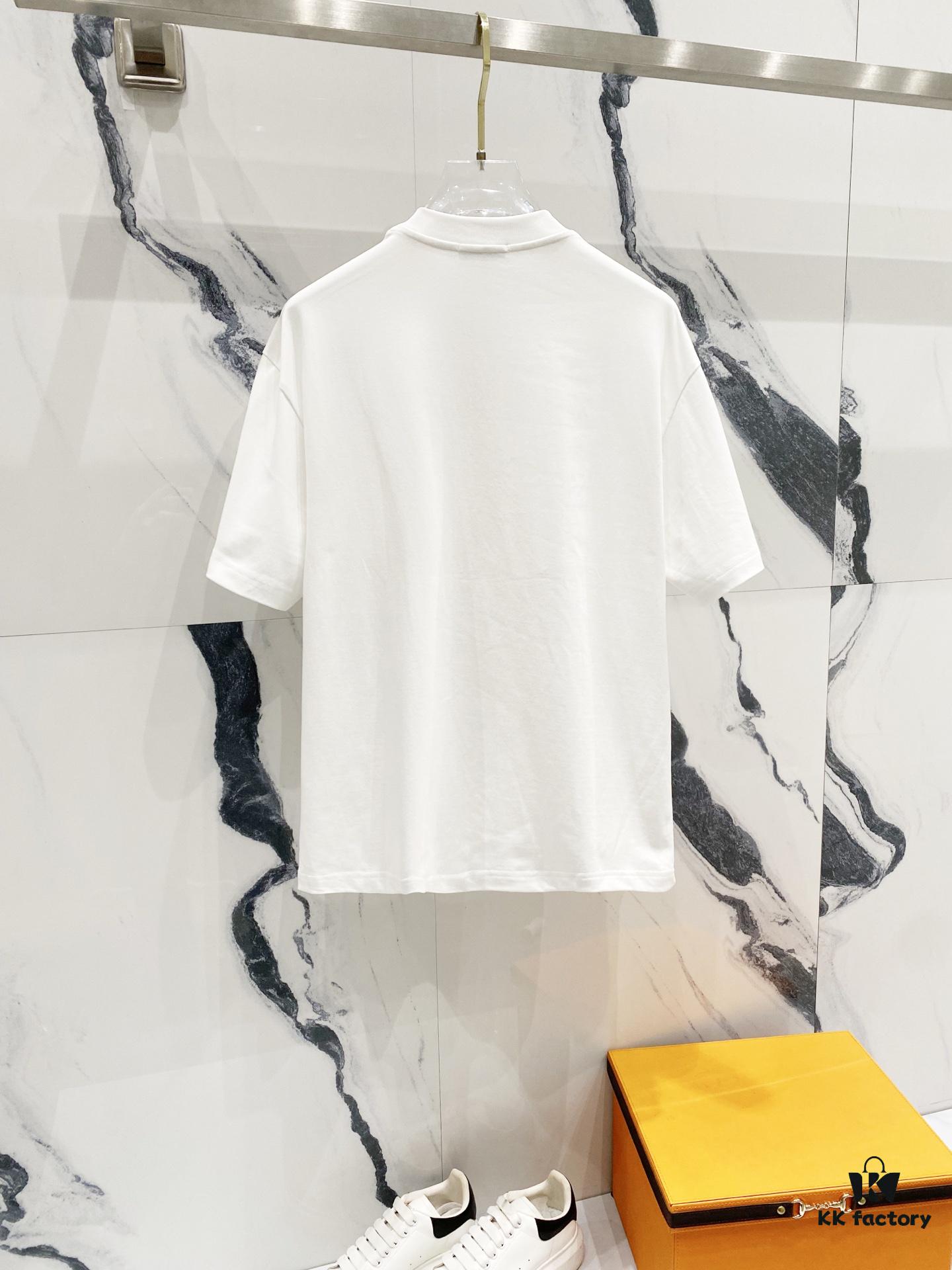 6931a0d3ccd8ab3d7af94b70 LOEWE 320g Crew Neck Short Sleeve T-Shirt with Embroidered Logo