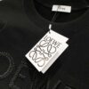 6931a0d4ccd8ab3d7af94b7e LOEWE 320g Crew Neck Short Sleeve T-Shirt, Solid Color with Embroidered Logo on Chest
