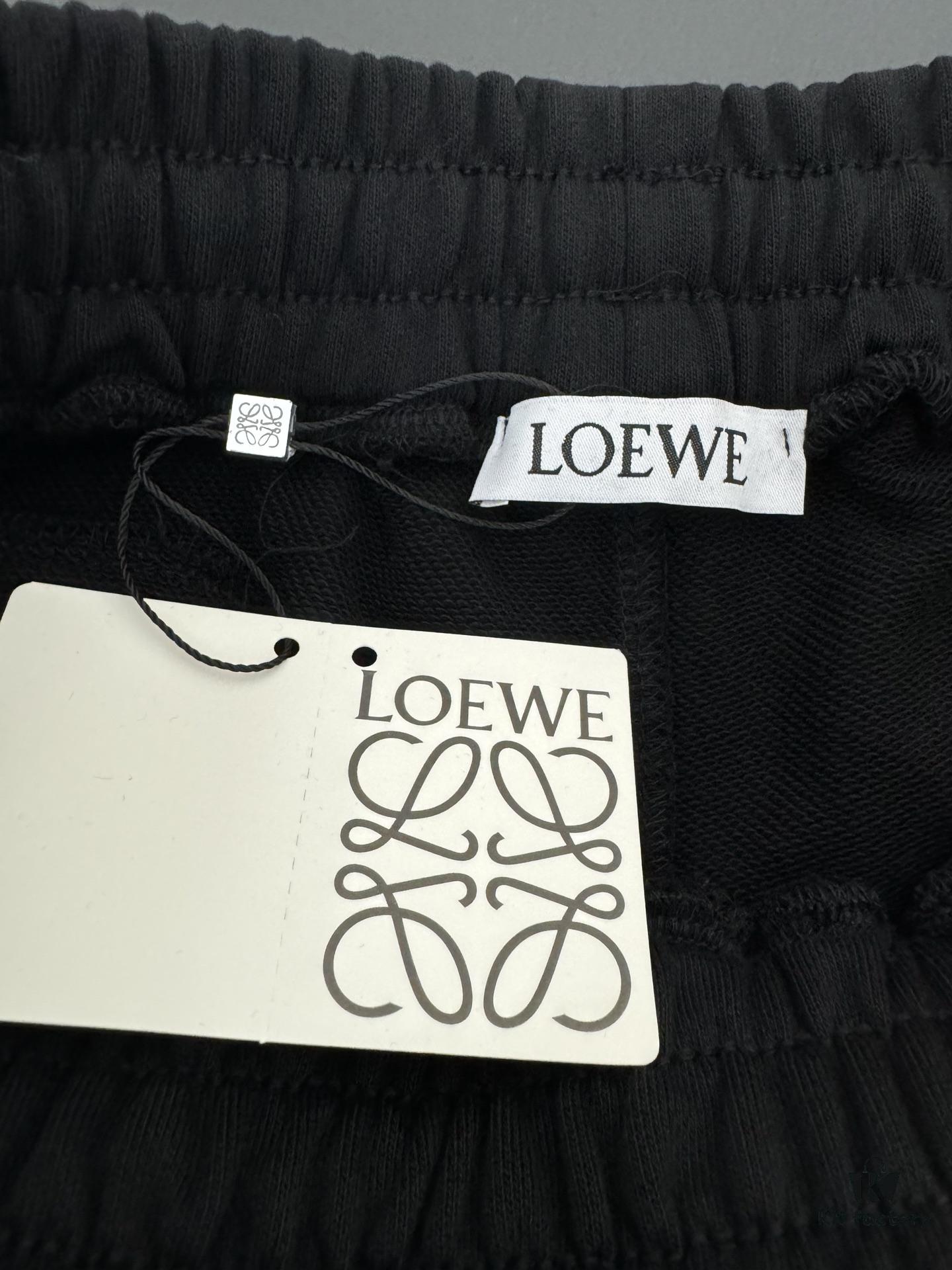 6931a0d4ccd8ab3d7af94b87 LOEWE Lightweight 400g Heavyweight Cotton Loose Embroidered Logo Shorts