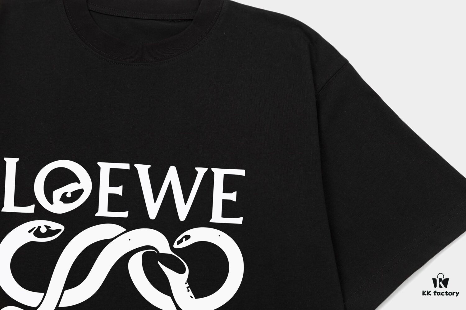 6931a0d4ccd8ab3d7af94b8b LOEWE* Loewe * Relaxed Fit Printed Logo Fashion Round Neck Short Sleeve T-Shirt for Spring and Summer, Unisex Comfortable Cotton Top