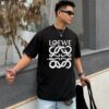 6931a0d5ccd8ab3d7af94b90 LOEWE* Loewe * Relaxed Fit Printed Logo Fashion Round Neck Short Sleeve T-Shirt for Spring and Summer, Unisex Comfortable Cotton Top