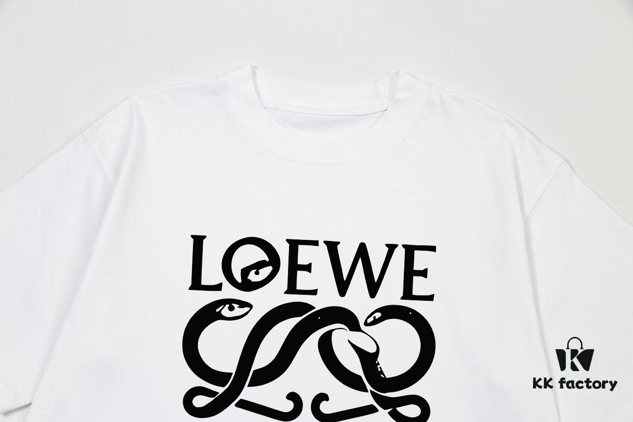 6931a0d5ccd8ab3d7af94b94 LOEWE* Loewe * Loose Fit Printed Logo Design Spring-Summer New Round Neck Fashion Short Sleeve T-Shirt, Comfortable and Stylish Unisex Wear