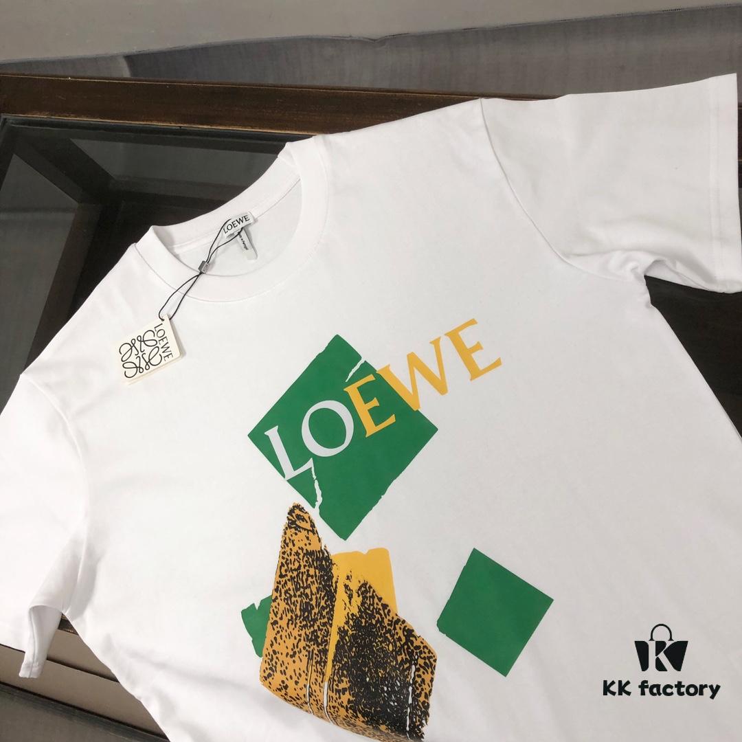 6931a0d6ccd8ab3d7af94ba4 LOEWE 25SS Summer New Arrival Round Neck Short-Sleeve T-Shirt