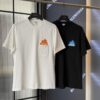 6931a0d6ccd8ab3d7af94baa LOEWE x Spirited Away Collaboration Flame Embroidered Doll Washed Cotton T-Shirt