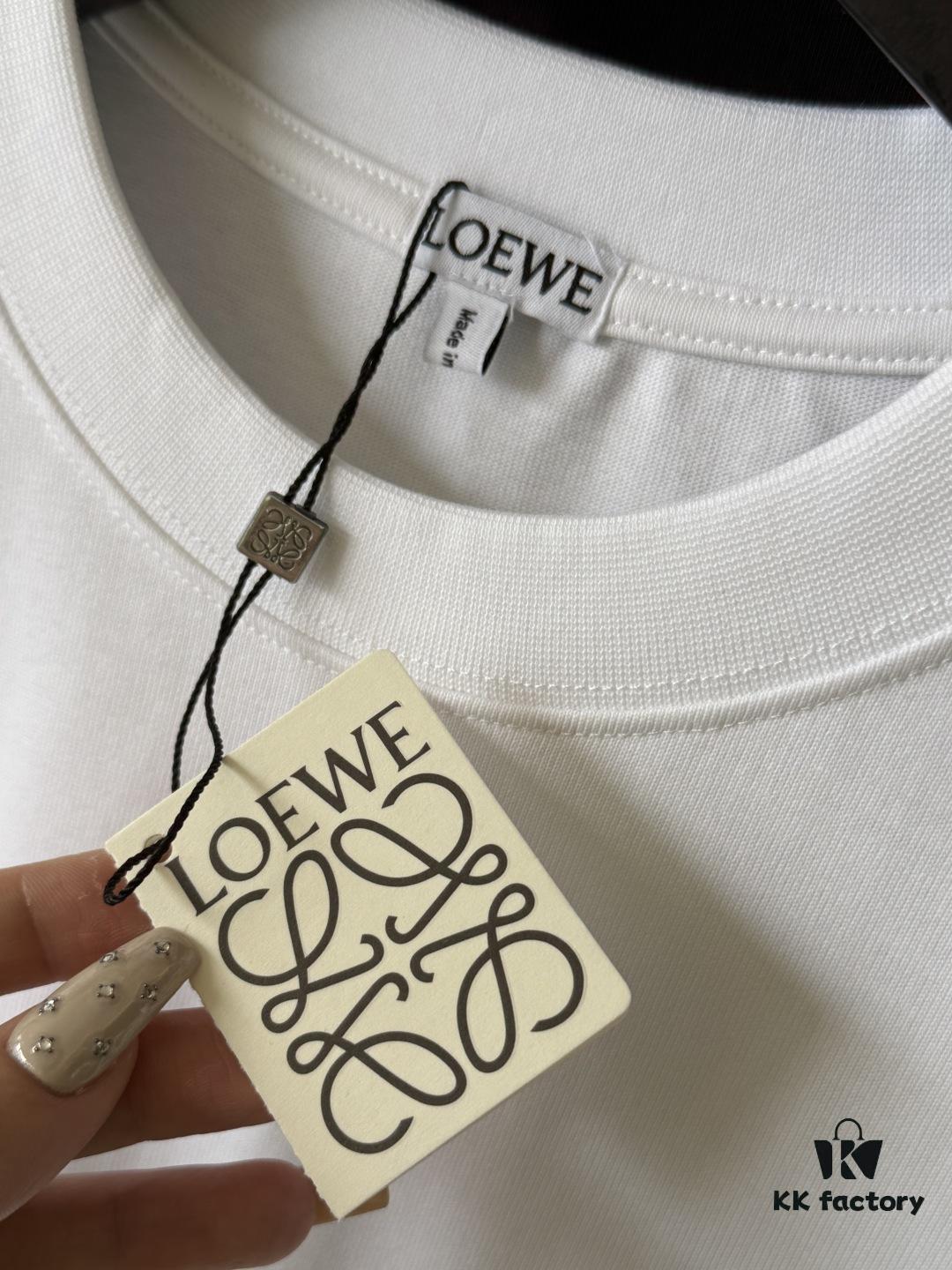 6931a0d7ccd8ab3d7af94bb8 LOEWE X Suna Fujita 25SS Rabbit Embroidered Heavyweight 300g Short Sleeve T-Shirt (Top Version, Distinguished from Standard Stock)