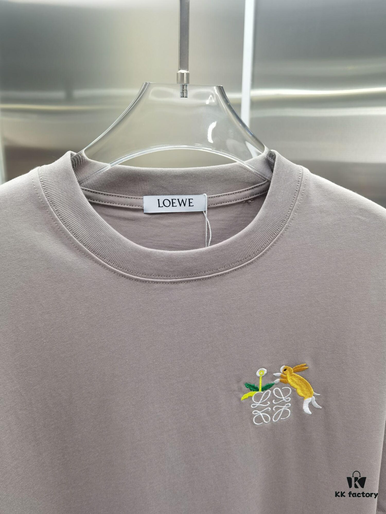6931a0d7ccd8ab3d7af94bbe Loewe Embroidered Short Sleeve T-Shirt (Top Quality Version, Different from Standard Stock)