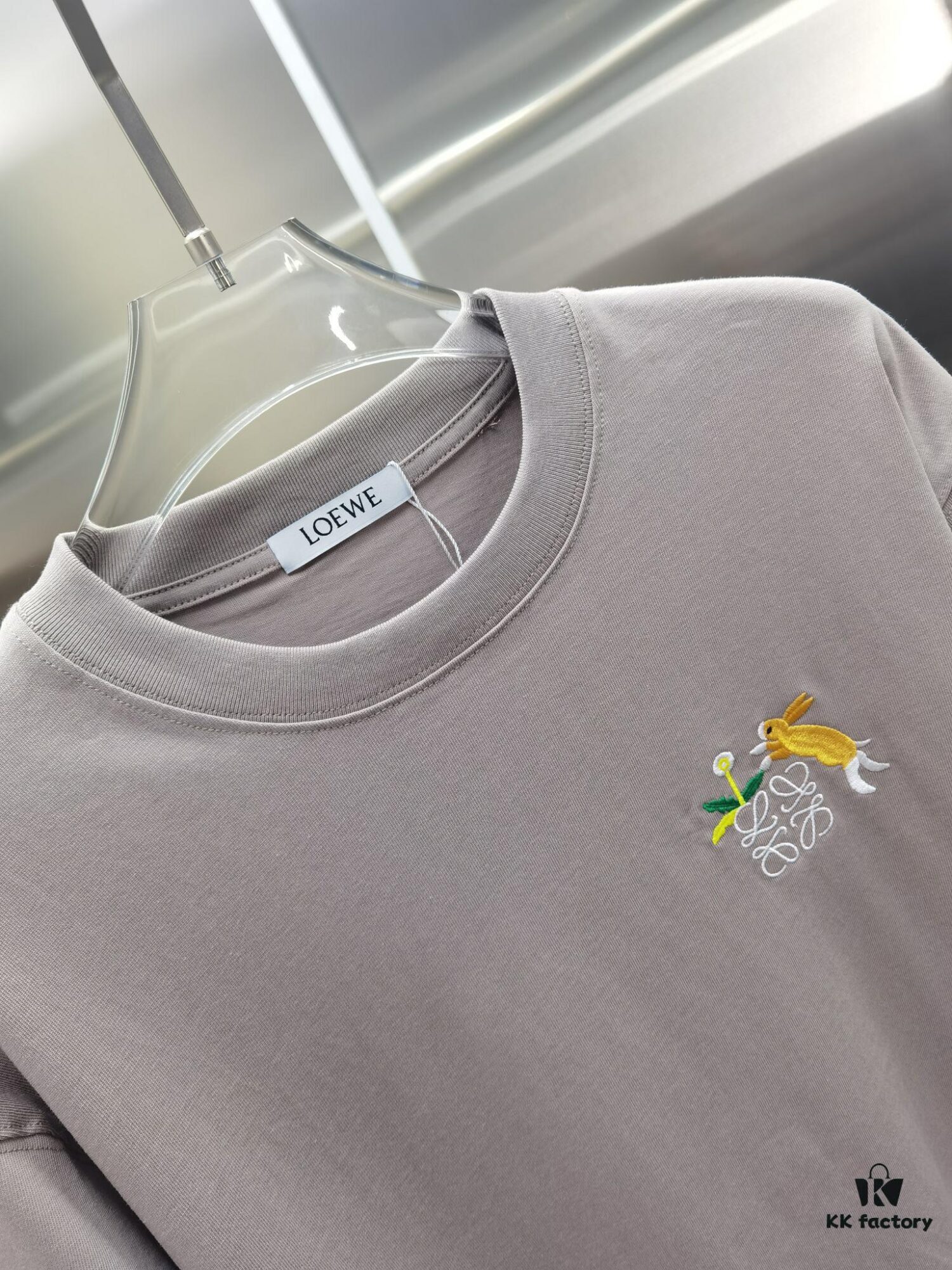6931a0d7ccd8ab3d7af94bbf Loewe Embroidered Short Sleeve T-Shirt (Top Quality Version, Different from Standard Stock)