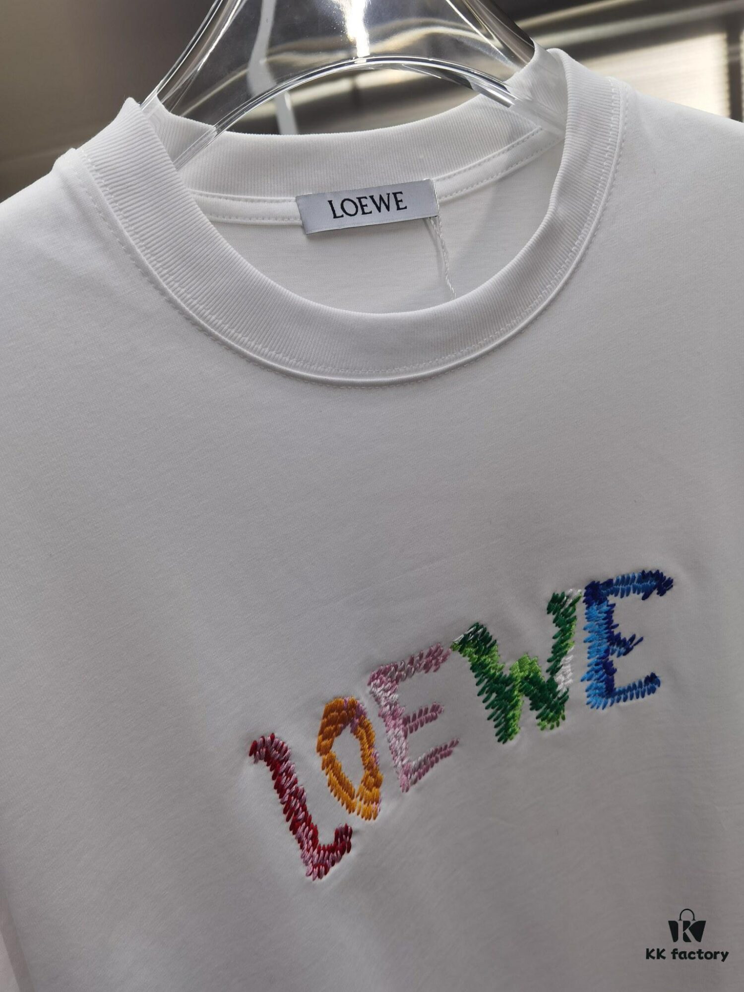Loewe Inspired Short Sleeve T-Shirt (Embroidered Premium Version, Distinct from Standard Market Offerings)
