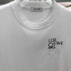 6931a0d9ccd8ab3d7af94be8 Loewe Embroidered Short Sleeve T-Shirt (Top Quality Version, Distinct from Standard)
