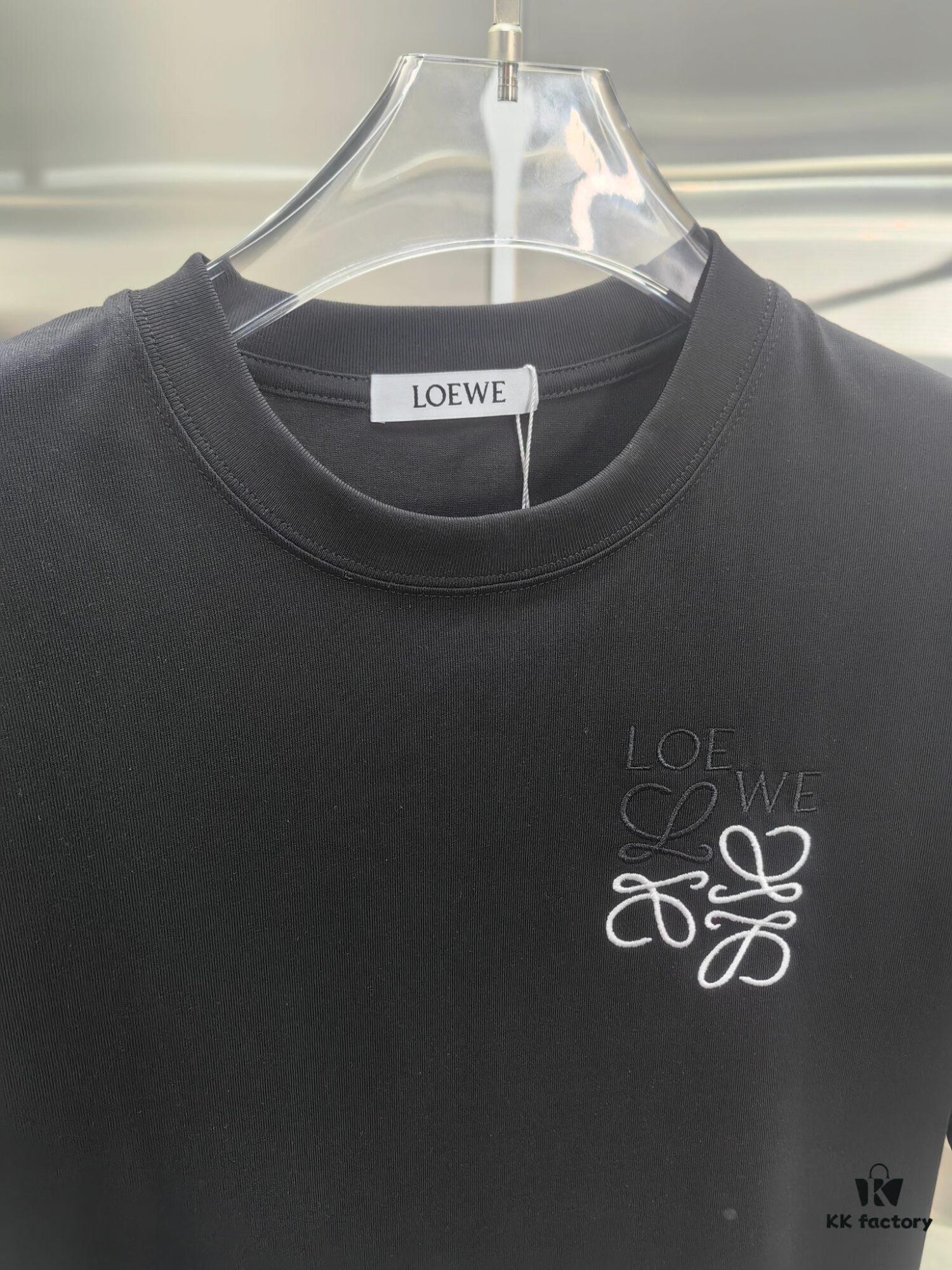 6931a0d9ccd8ab3d7af94bee Loewe Embroidered Short Sleeve T-Shirt (Premium Version, Distinct from Standard Stock) - Unisex Design