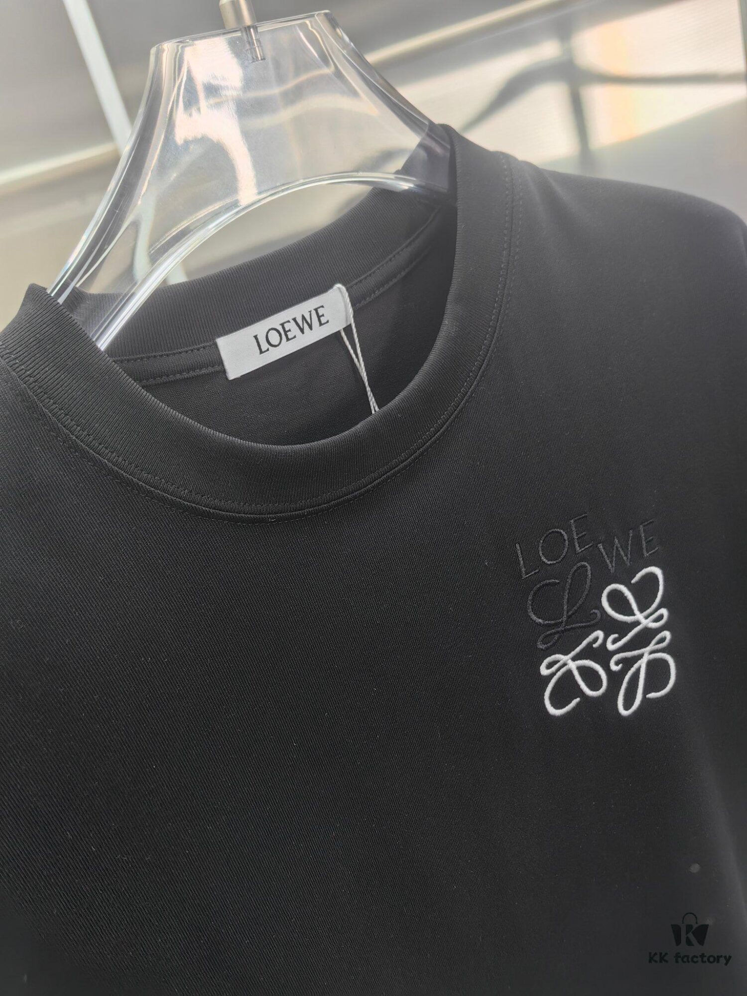 6931a0d9ccd8ab3d7af94bef Loewe Embroidered Short Sleeve T-Shirt (Premium Version, Distinct from Standard Stock) - Unisex Design