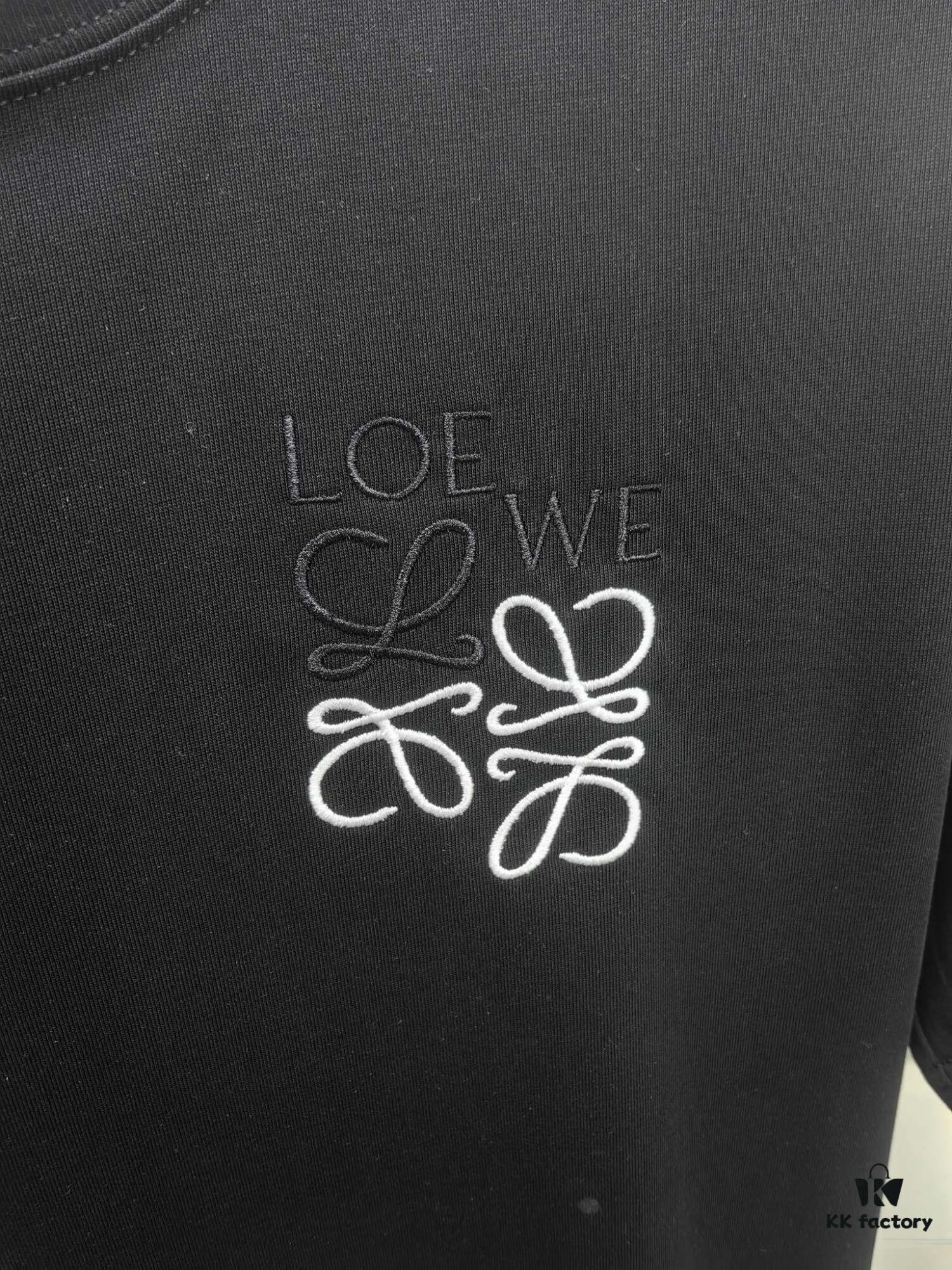 6931a0d9ccd8ab3d7af94bf0 Loewe Embroidered Short Sleeve T-Shirt (Premium Version, Distinct from Standard Stock) - Unisex Design