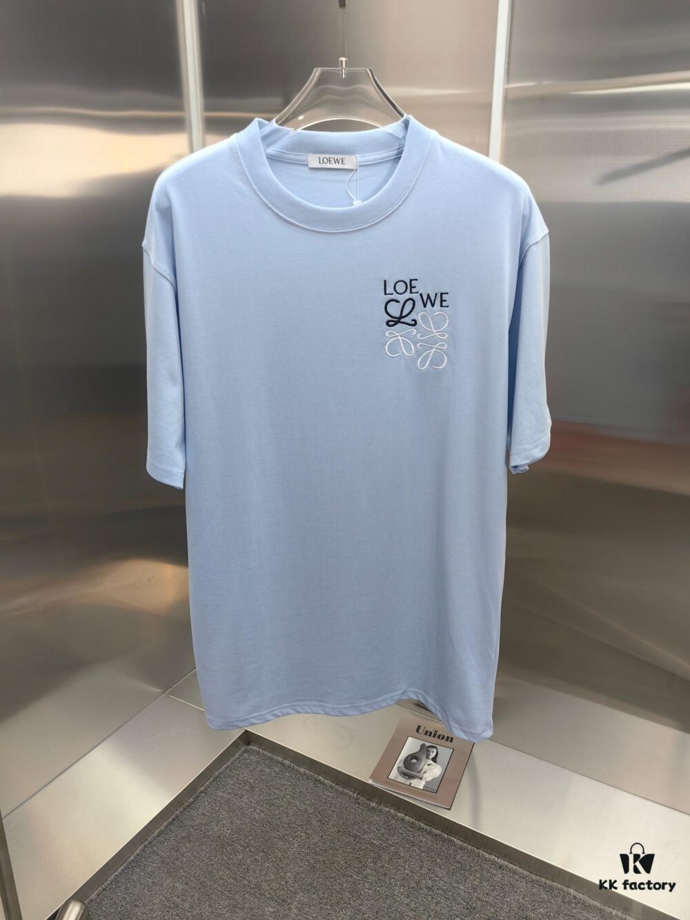 Loewe Embroidered Short Sleeve T-Shirt (Premium Version, Distinguished from Standard Stock)