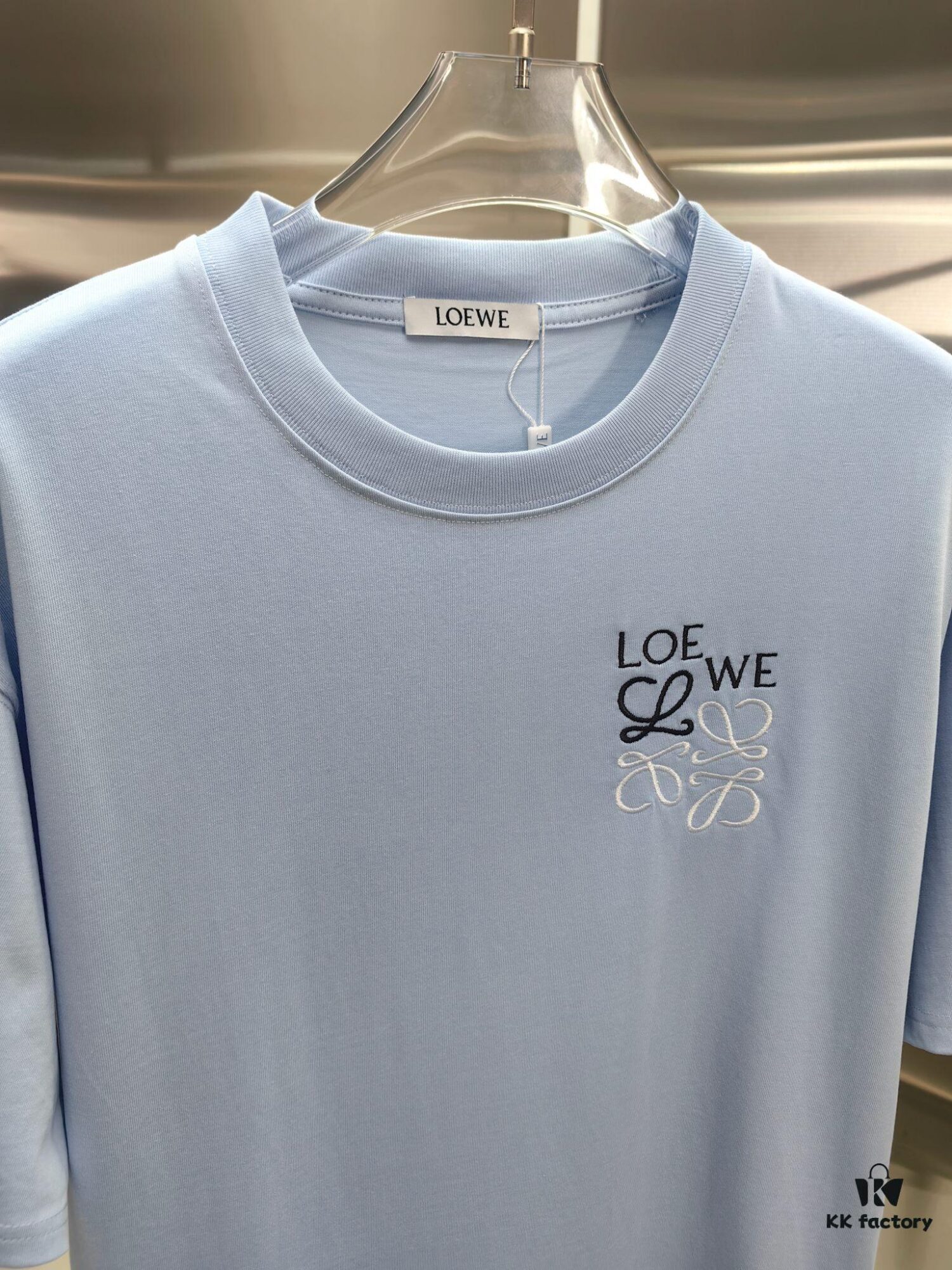 6931a0daccd8ab3d7af94bfa Loewe Embroidered Short Sleeve T-Shirt (Premium Version, Distinguished from Standard Stock)