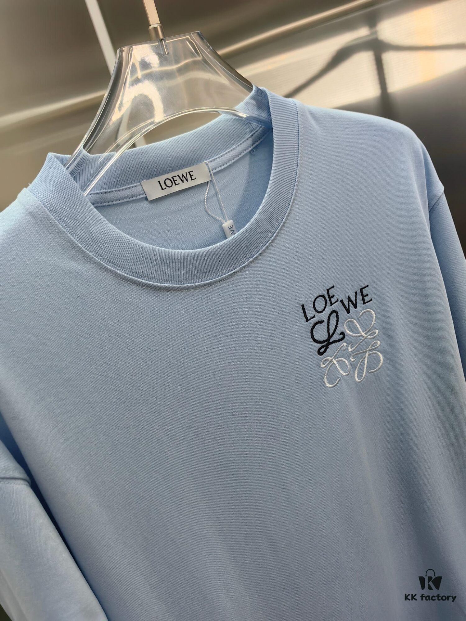 6931a0daccd8ab3d7af94bfb Loewe Embroidered Short Sleeve T-Shirt (Premium Version, Distinguished from Standard Stock)