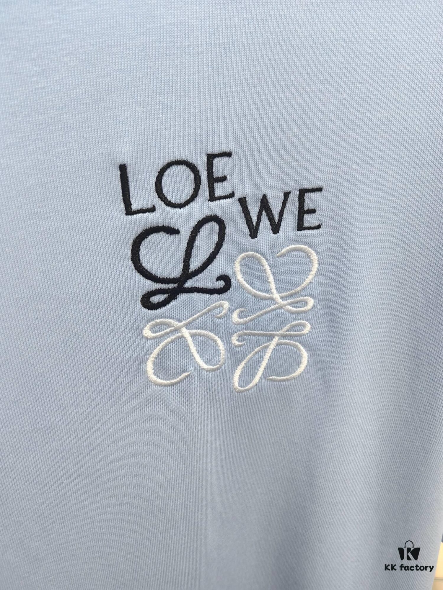 6931a0daccd8ab3d7af94bfc Loewe Embroidered Short Sleeve T-Shirt (Premium Version, Distinguished from Standard Stock)
