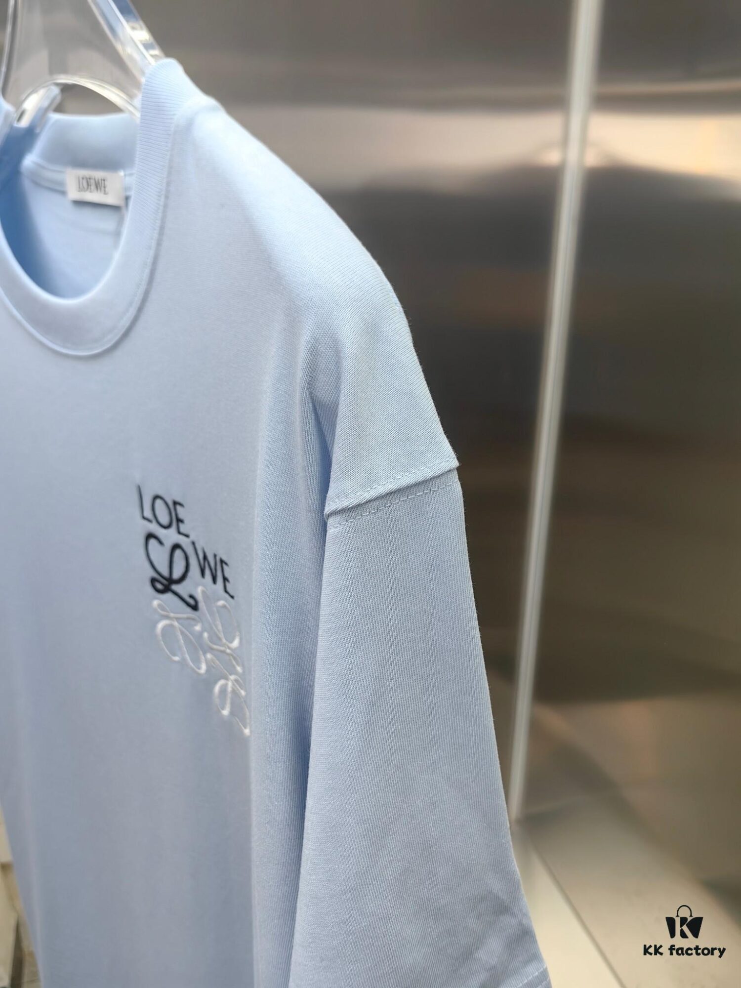 6931a0daccd8ab3d7af94bfd Loewe Embroidered Short Sleeve T-Shirt (Premium Version, Distinguished from Standard Stock)