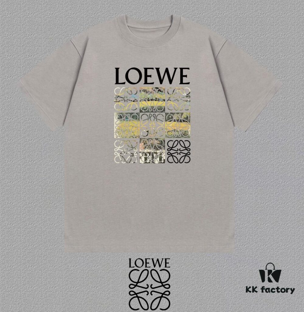 LOE Loewe 25SS Master-Designed Brand New Printed Round-Neck Short-Sleeve T-Shirt
