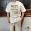 6931a0ddccd8ab3d7af94c20 LOE Loewe 25SS Master-Designed Brand New Printed Round-Neck Short-Sleeve T-Shirt