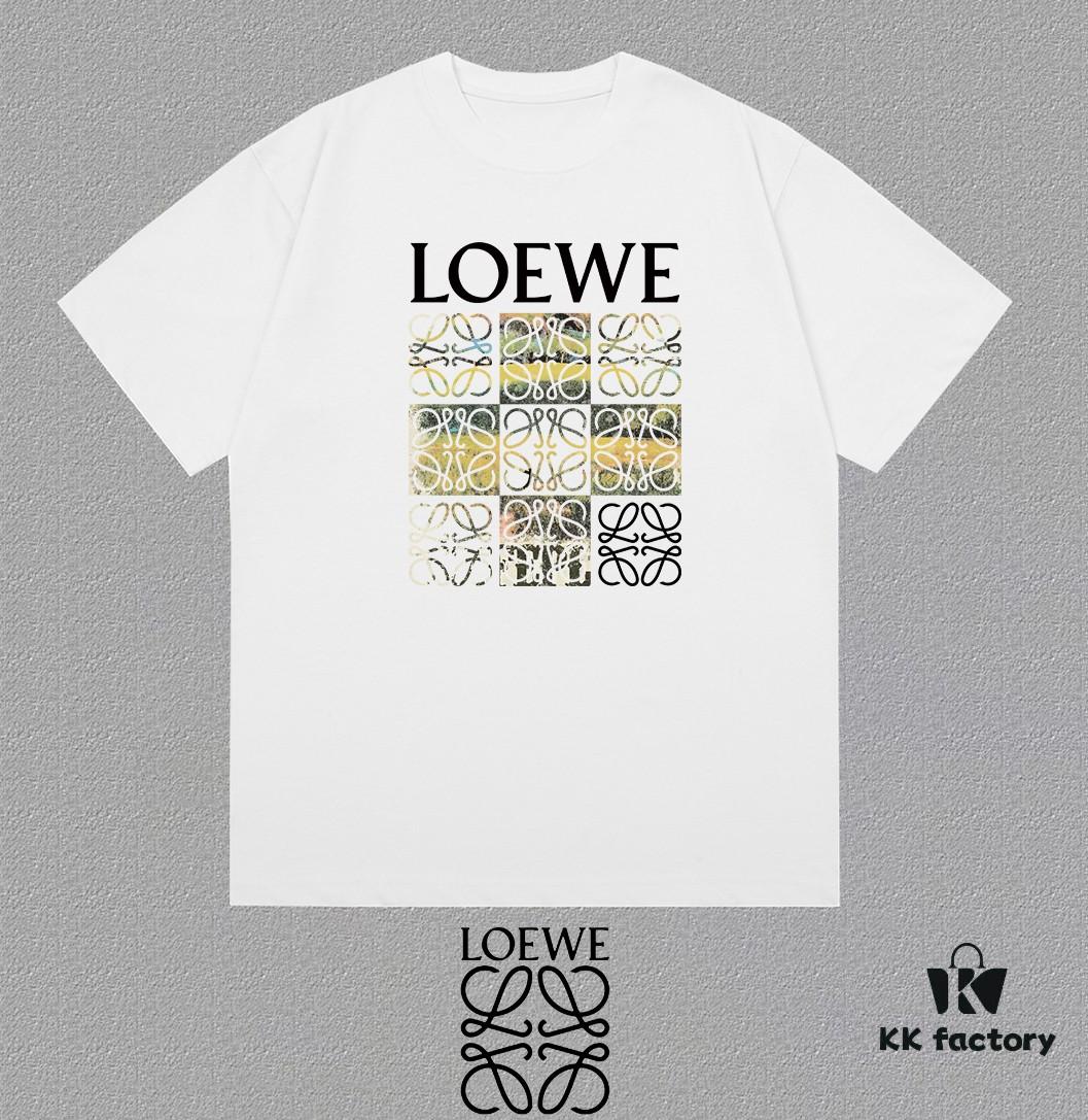 6931a0ddccd8ab3d7af94c22 LOE Loewe 25SS Master-Designed Brand New Printed Round-Neck Short-Sleeve T-Shirt