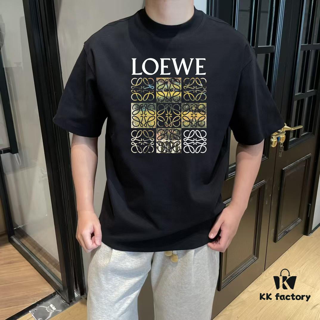 6931a0deccd8ab3d7af94c23 LOE Loewe 25SS Master-Designed Brand New Printed Round-Neck Short-Sleeve T-Shirt