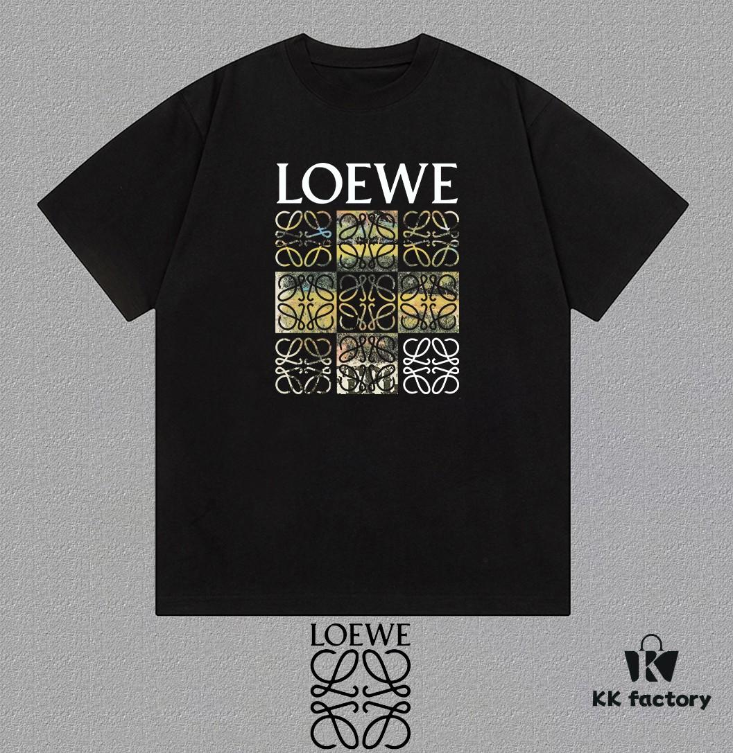 6931a0deccd8ab3d7af94c25 LOE Loewe 25SS Master-Designed Brand New Printed Round-Neck Short-Sleeve T-Shirt