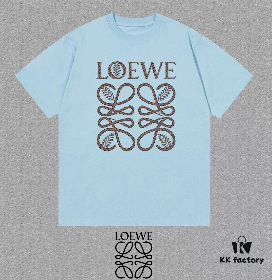 6931a0deccd8ab3d7af94c26 LOE Loewe 25SS Master-Designed Brand New Printed Round-Neck Short-Sleeve T-Shirt