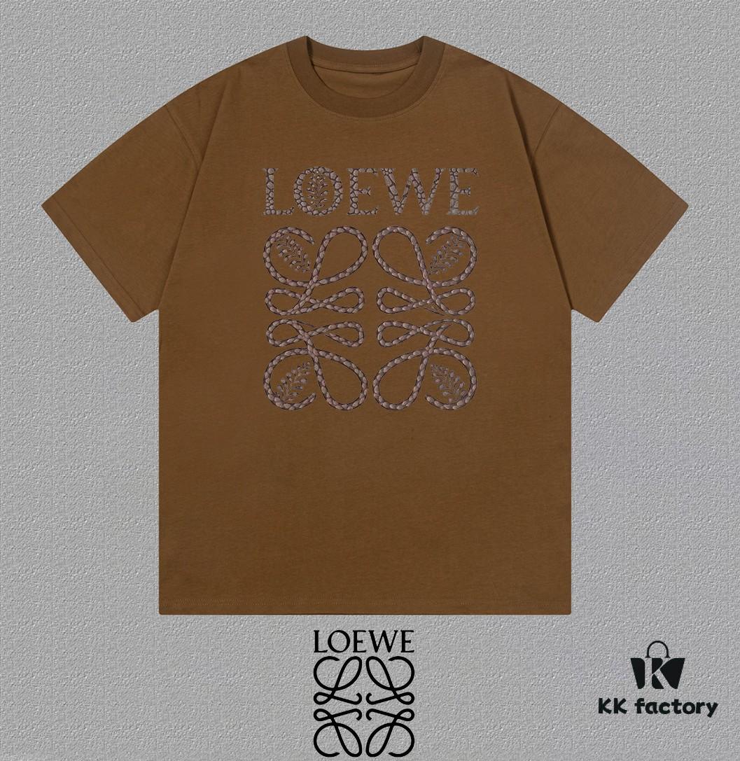 6931a0deccd8ab3d7af94c27 LOE Loewe 25SS Master-Designed Brand New Printed Round-Neck Short-Sleeve T-Shirt