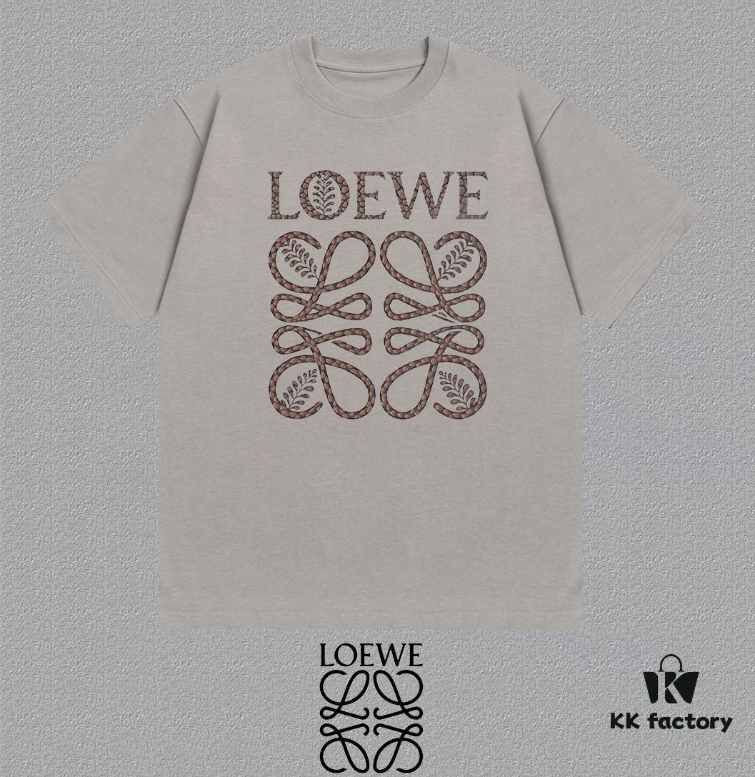6931a0dfccd8ab3d7af94c29 LOE Loewe 25SS Master-Designed Brand New Printed Round-Neck Short-Sleeve T-Shirt