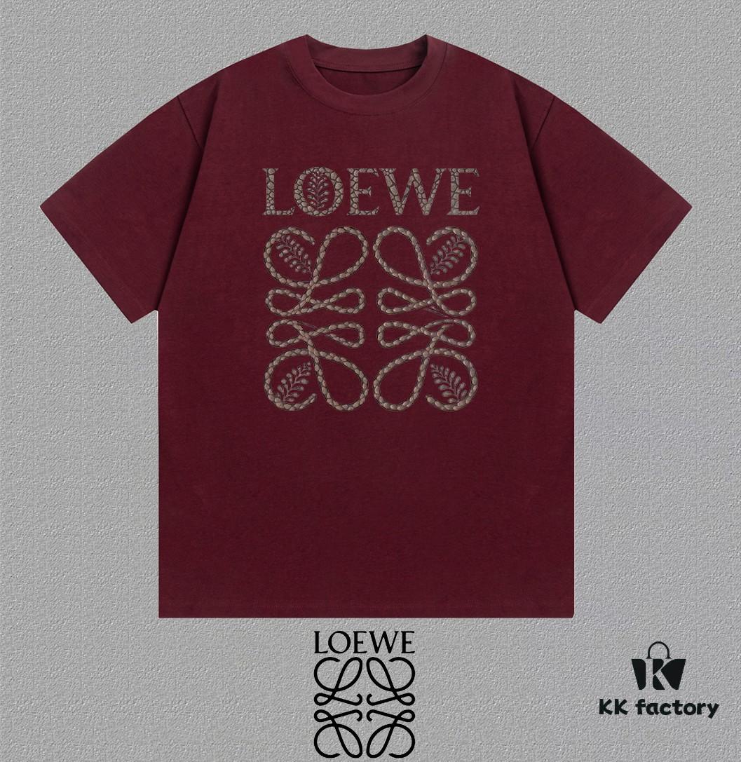 6931a0dfccd8ab3d7af94c2c LOE Loewe 25SS Master-Designed Brand New Printed Round-Neck Short-Sleeve T-Shirt