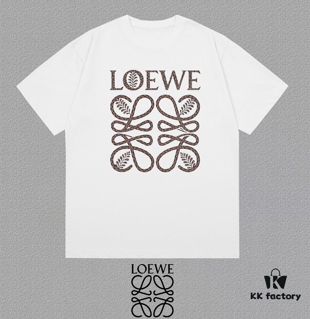 6931a0e0ccd8ab3d7af94c32 LOE Loewe 25SS Master-Designed Brand New Printed Round-Neck Short-Sleeve T-Shirt
