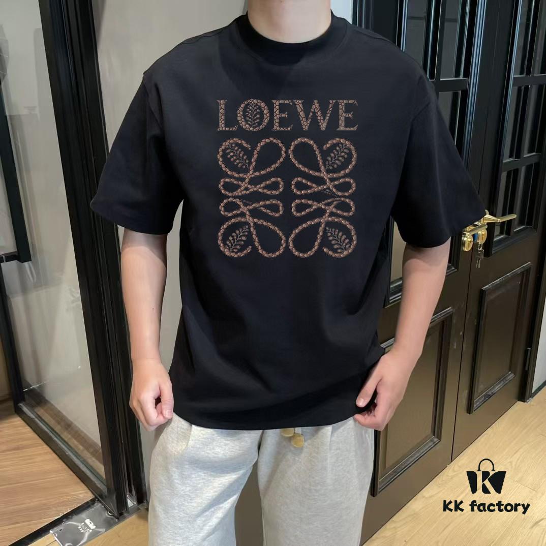 6931a0e0ccd8ab3d7af94c33 LOE Loewe 25SS Master-Designed New Arrival Printed Round-Neck Short-Sleeve T-Shirt