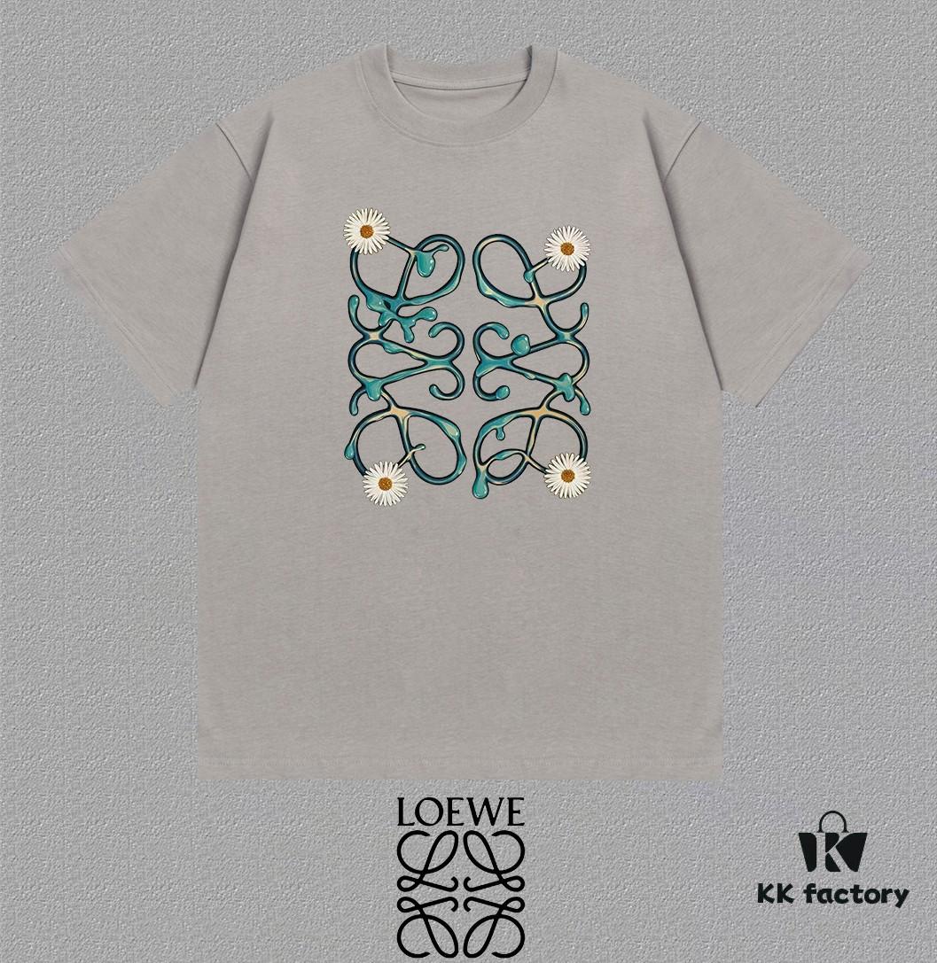 6931a0e1ccd8ab3d7af94c36 LOE Loewe 25SS Master-Designed Brand New Printed Round-Neck Short-Sleeve T-Shirt