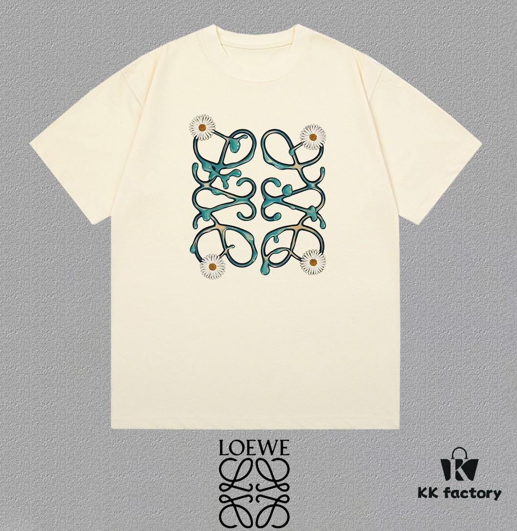 6931a0e1ccd8ab3d7af94c37 LOE Loewe 25SS Master-Designed Brand New Printed Round-Neck Short-Sleeve T-Shirt, Spring and Summer Latest Collection, OS Drop-Shoulder Fit, 300g Full Cotton, Stylish and Unique, Extremely Versatile and Attractive, Perfect Unisex Essential