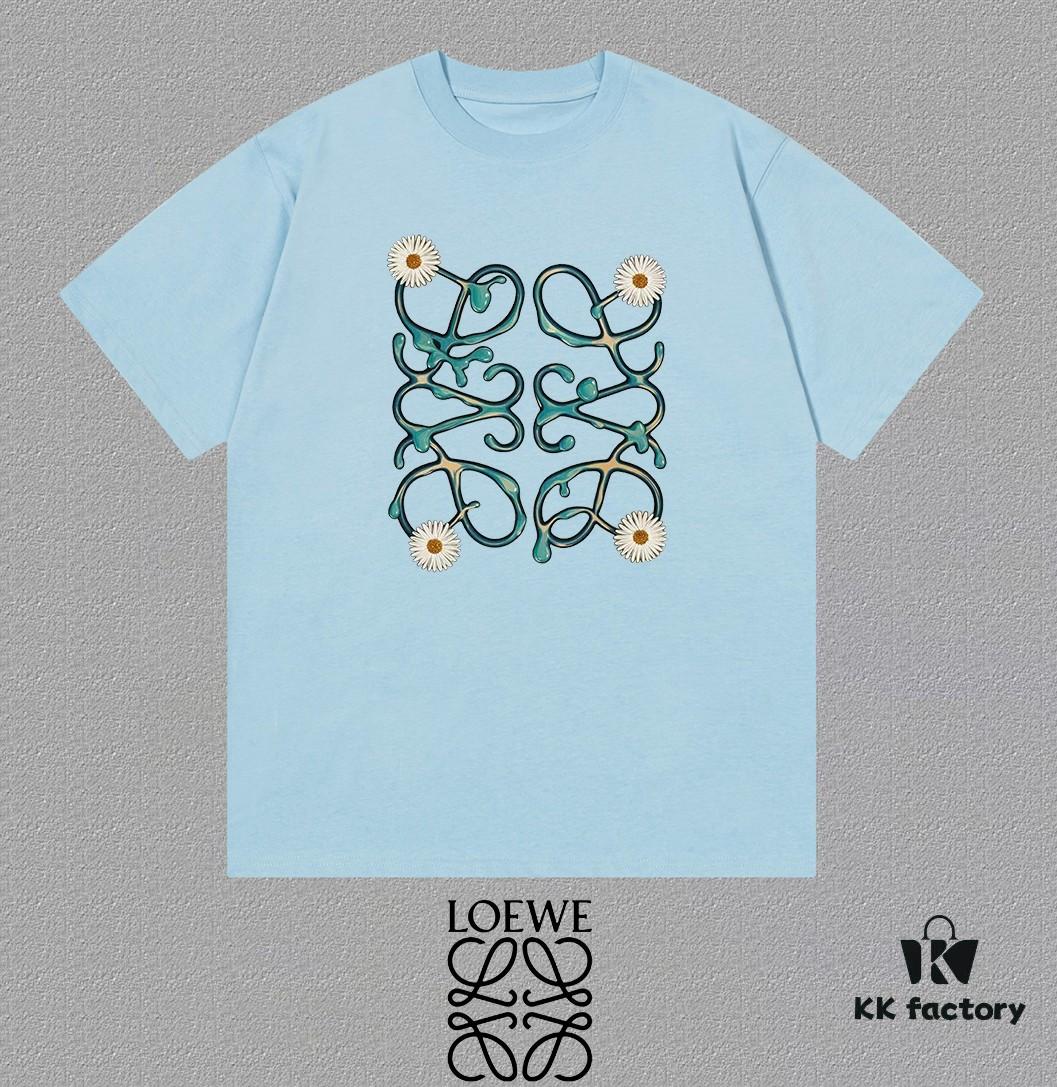 6931a0e2ccd8ab3d7af94c39 LOE Loewe 25SS Master-Designed New Arrival Printed Round-Neck Short-Sleeve T-Shirt, Spring and Summer Latest Collection OS Drop-Shoulder Fit, 300g Full Cotton, Stylish and Unique, Extremely Versatile and Attractive, Suitable for Both Men and Women, Must-Have Item, Complete with Hang Tag, Neck Label, and Wash Label