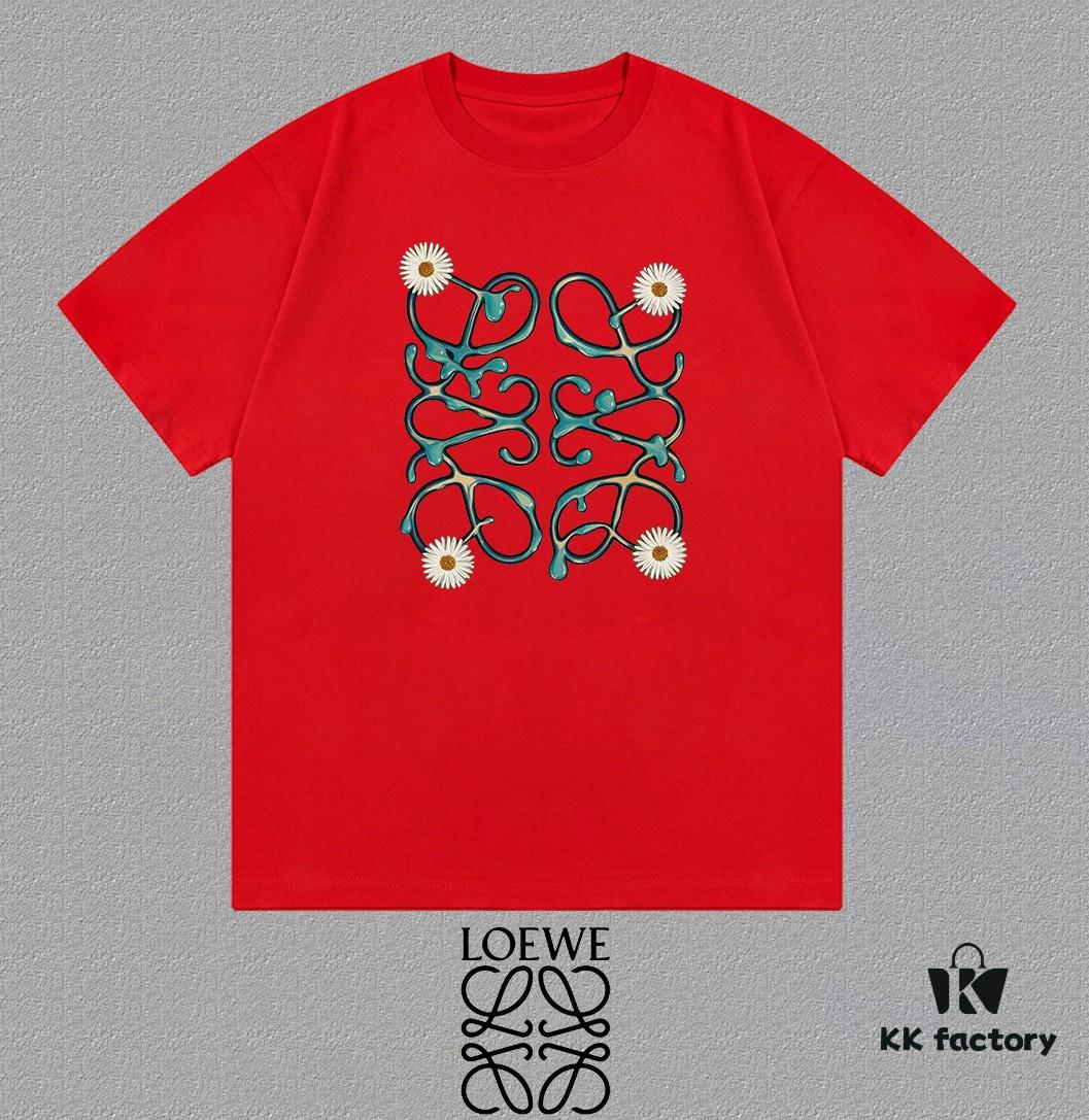 6931a0e3ccd8ab3d7af94c3f LOE Loewe 25SS Master-Designed Brand New Printed Round-Neck Short-Sleeve T-Shirt