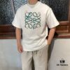 6931a0e3ccd8ab3d7af94c40 LOE Loewe 25SS Master-Designed Branded Printed Round-Neck Short-Sleeve T-Shirt, Spring/Summer New Arrival, OS Drop-Shoulder Fit, 300g Pure Cotton, Stylish and Unique, Extremely Versatile