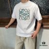 6931a0e3ccd8ab3d7af94c41 LOE Loewe 25SS Master-Designed Branded Printed Round-Neck Short-Sleeve T-Shirt, Spring/Summer New Arrival, OS Drop-Shoulder Fit, 300g Pure Cotton, Stylish and Unique, Extremely Versatile