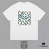6931a0e3ccd8ab3d7af94c42 LOE Loewe 25SS Master-Designed Branded Printed Round-Neck Short-Sleeve T-Shirt, Spring/Summer New Arrival, OS Drop-Shoulder Fit, 300g Pure Cotton, Stylish and Unique, Extremely Versatile
