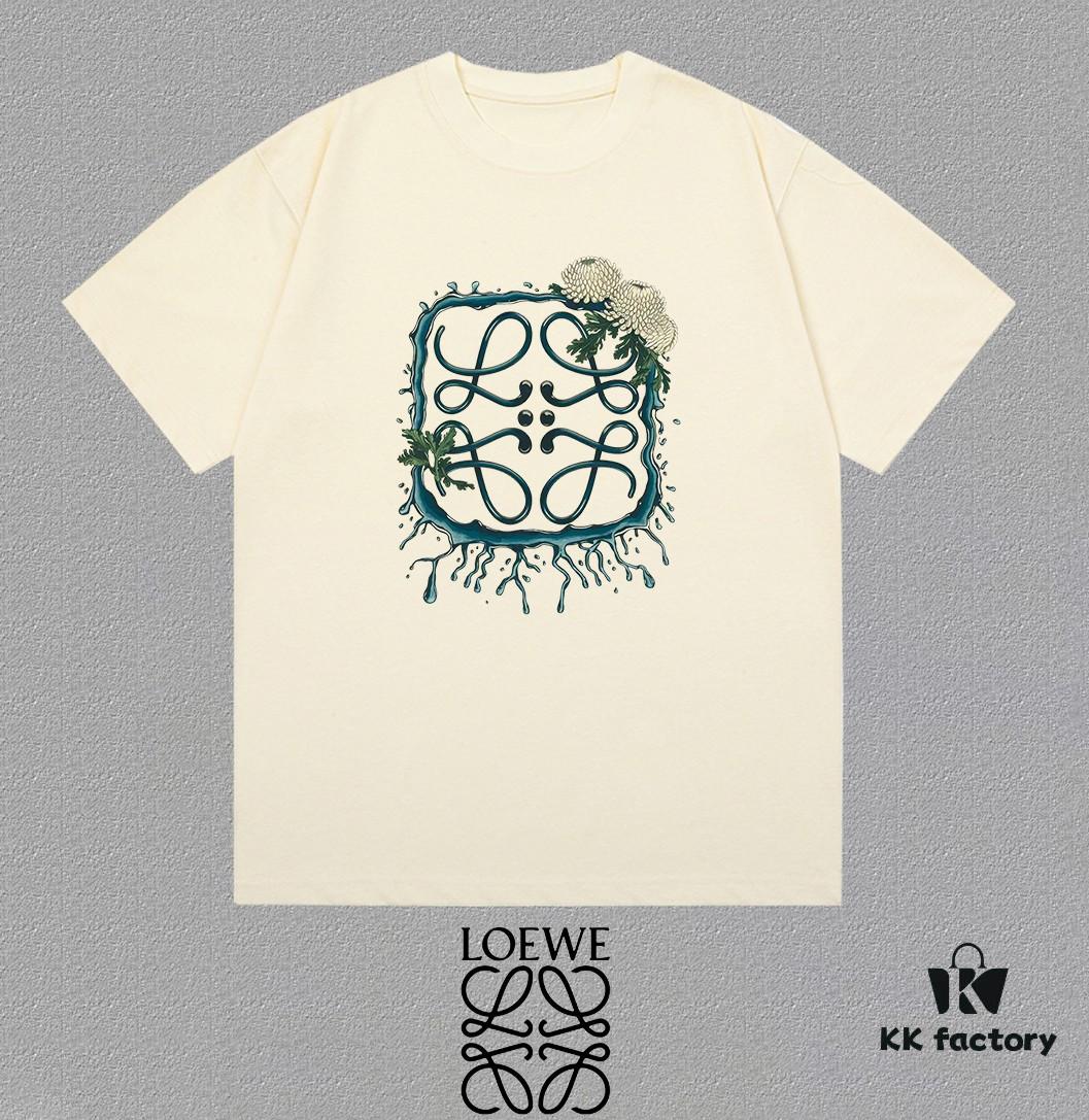 6931a0e4ccd8ab3d7af94c48 LOE Loewe 25SS Master-Designed New Arrival Printed Round-Neck Short-Sleeve T-Shirt