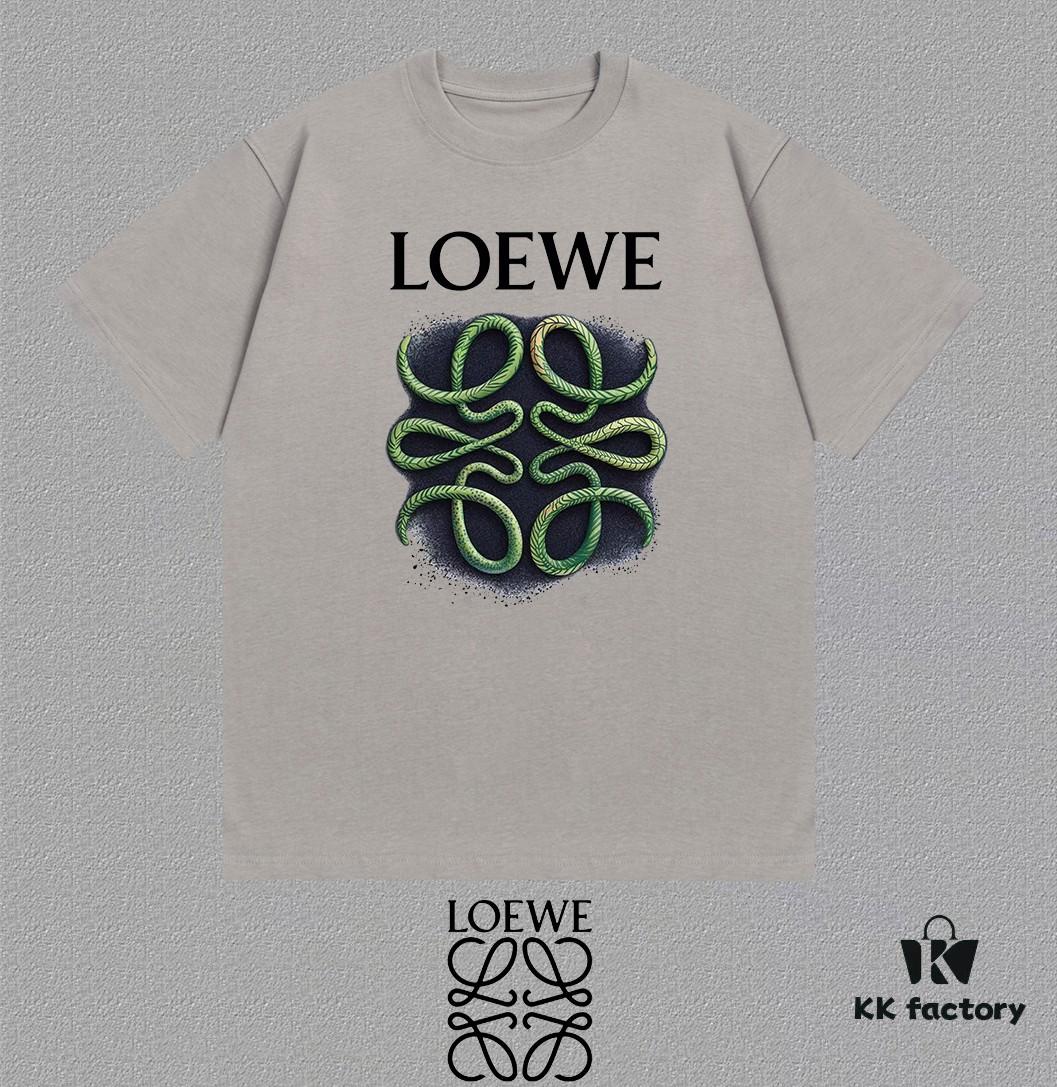 6931a0e7ccd8ab3d7af94c56 LOE Loewe 25SS Master-Designed Brand New Printed Round-Neck Short-Sleeve T-Shirt