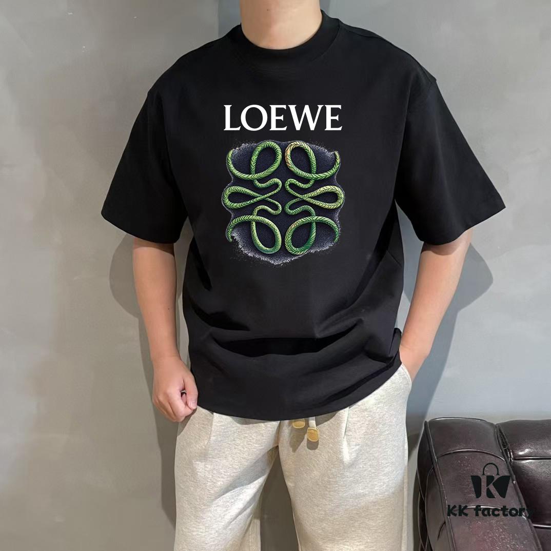 6931a0e8ccd8ab3d7af94c5a LOE Loewe 25SS Master-Designed Brand New Printed Round-Neck Short-Sleeve T-Shirt